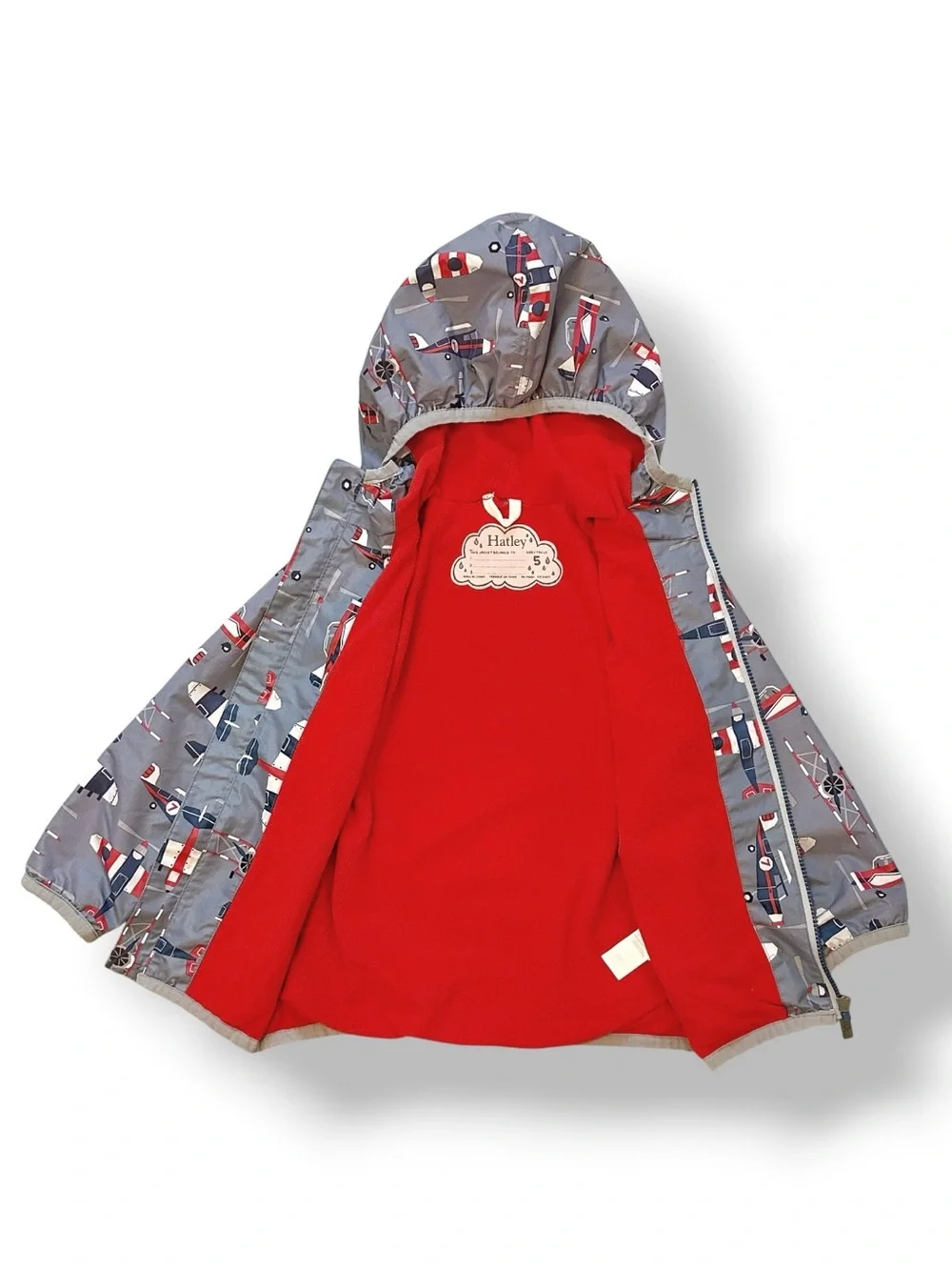 Hatley | Airplane Aviation Fully Lined Hooded Raincoat (5) ✈️